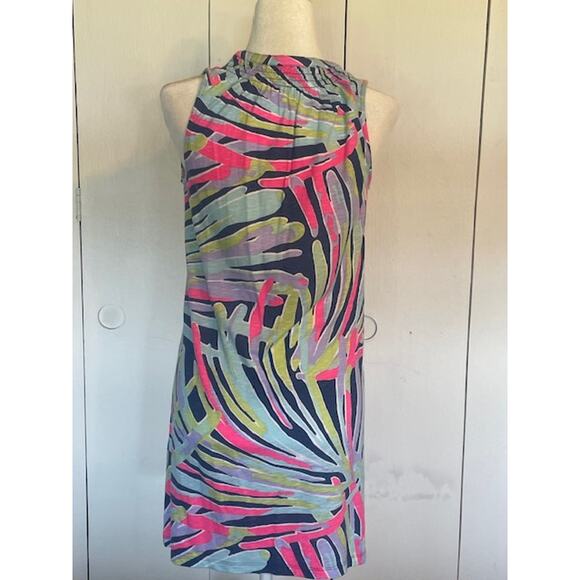 Lilly Pulitzer Size Small Sleeveless Cotton‎ Essie Dress Indigo Sea Dreamin - Picture 2 of 5